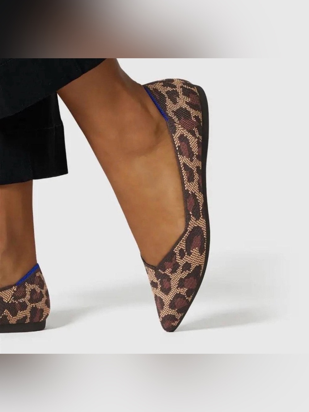 Rothy’s Wildcat Print The Point Flats | Size 8